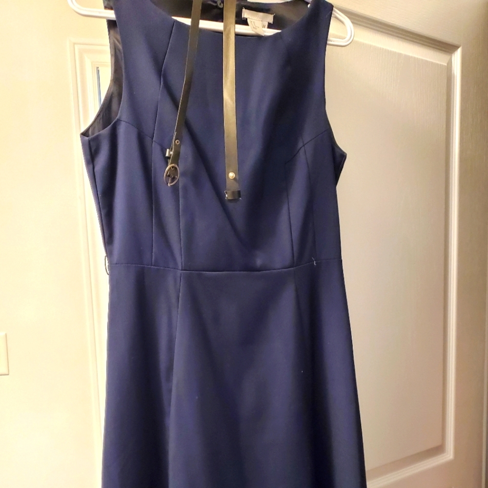 H&M Navy Blue Fitted Dress